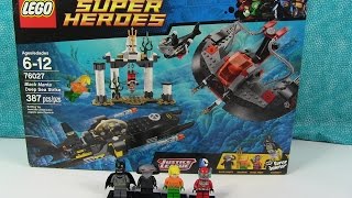 Lego Black Manta Deep Sea Strike 76027 Mini Figure Toy Review Batman [upl. by Law]