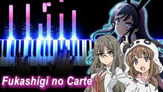 【FULL】Seishun Buta Yarou wa Bunny Girl Senpai no Yume wo Minai ED  quotFukashigi no Cartequot Piano [upl. by Clement]