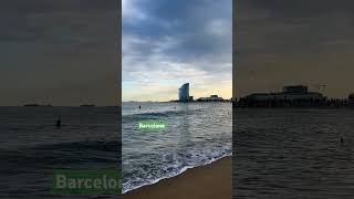 W Barcelona hotel near Barcelona beach Beautiful beach barcelona beach [upl. by Egarton]