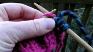 How to add yarn or change colors while knitting [upl. by Photima]