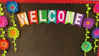 WELCOME Bulletin Board for Preschool  Classroom Decoration Ideas [upl. by Natelson36]