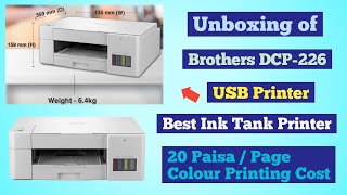 Brother DCPT226 Printer Unboxing amp Full Setup Guide  Print Scan amp Copy with Ink Tank Efficiency [upl. by Rockafellow530]