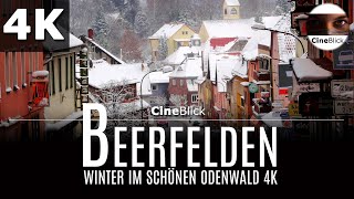 Beerfelden  kein Bikepark Video  im verschneiten Odenwald 4K [upl. by Tiphani]