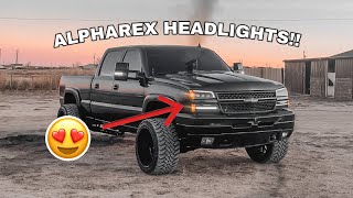 HOW TO INSTALL ALPHAREX HEADLIGHTS FOR 0307 SILVERADOAVALANCHE [upl. by Ayotas]