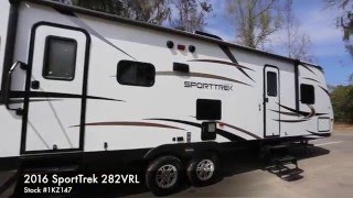 SportTrek ST282VRL Travel Trailer Walkaround  OptimumRVcom [upl. by Nelaf]