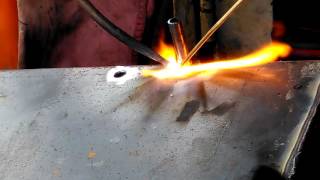 How to weld copper tube with steel  braze copper with steel [upl. by Lotty]