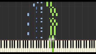 Yann Tiersen  La Noyee 1998 Live Synthesia Tutorial [upl. by Asp387]