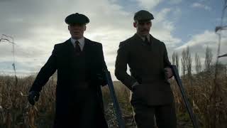 Tommy Shelby shoots pheasants with Oswald Mosley  S05E03  PEAKY BLINDERS [upl. by Arodnap]