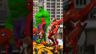 GTA V SPIDERMAN IRON MAN HULK SAVING HIS SON FROM THANOS  coffin dance song cover [upl. by Finah714]