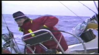 Sailing boat broaching in North Atlantic Ocean [upl. by Maryellen]