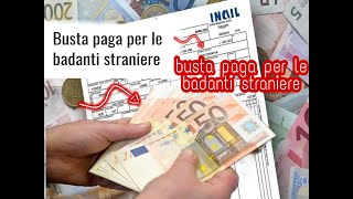 La busta pagaper i colf e domestici I lavoratori domestici come badanti e colf stranieri [upl. by Uzzi]