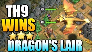 TH9 DRAGONS LAIR STRATEGY quotClash of Clansquot  Best Dragons Lair Attack Strategy  CoC Update [upl. by Mickey]