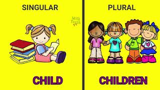 Learn Singular Plural in English Grammer amp Noun Number list with Pictures and Rules [upl. by Idolah]