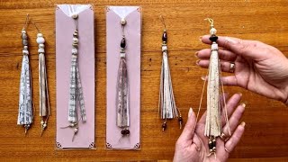 Large Paper Tassels from 6x6 Paper  Tutorial [upl. by Minetta]