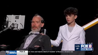 Steve Gleason receives an outpouring of respect after winning the Arthur Ashe Courage Award [upl. by Ynoep]