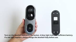 Adhesive Installation For Smooth NonMetallic Surfaces  Botslab Video Doorbell 2 Pro [upl. by Emsoc]