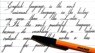 Very neat writing with Ballpoint Cursive writing with Ballpoint 🖊️ How to improve handwriting [upl. by Rubetta911]