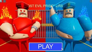 NEW UPDATE FIRE BARRY VS WATER BARRY in BARRYS PRISON RUN Scary Obby Roblox [upl. by Gerardo93]