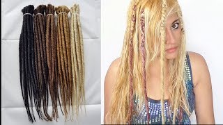 COMO PONER DREADLOCKS RASTAS SINTÉTICAS DE UNA PUNTA [upl. by Redleh473]