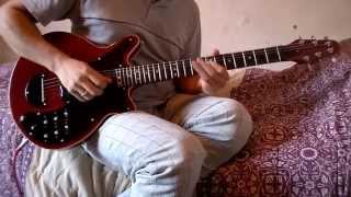 Red Special Guitar Test DiMarzio Brian May DP206 Pickups [upl. by Nerita97]