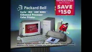 Circuit City Commercial Packard Bell Computer  Panasonic 32quot TV 1998 [upl. by Casandra522]