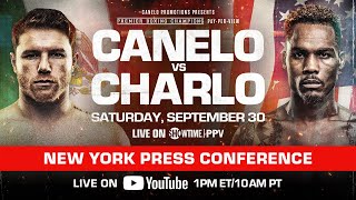 Canelo Alvarez vs Jermell Charlo New York Press Conference  CaneloCharlo [upl. by Rokach642]