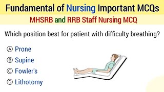 Fundamental of Nursing MCQ  Staff Nurse officer Mcq  Nursing important mcq [upl. by Jacobba]