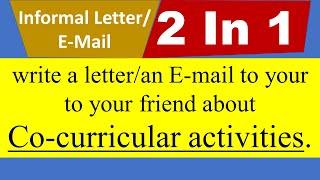 A Letter An Email on CoCurricular Activities [upl. by Anivle604]