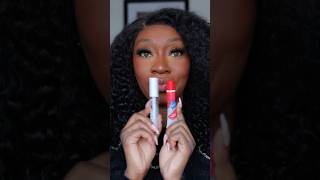 Clear gloss and lip tatto 😱❤️🔥 love lipstick liptattoo lipstickhacks makeuptutorial [upl. by Llennoc]