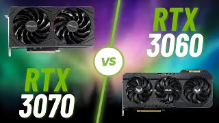 RTX 3070 vs RTX 3060 12gb  Batalhas de GPU [upl. by Aruat92]