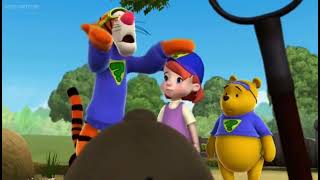 My Friends Tigger amp Pooh Rabbit Gets Squashed  Topsy Turvy Tigger Part 2 [upl. by Thomasin441]