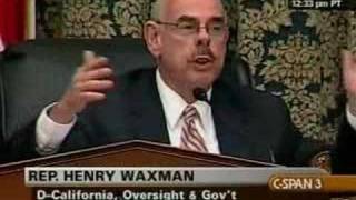 Waxman Threatens to Kick Issa Out of Hearing Room [upl. by Mapes]