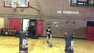 ELITE BASKETBALL TRAINING  DAT 11224 WALL BANDS BALL HANDLING AND EXPLOSIVENESS WORKOUT 1 [upl. by Ennyroc275]