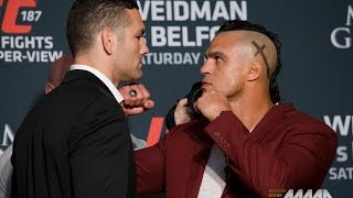 UFC 187 Chris Weidman vs Vitor Belfort Staredown [upl. by Rafferty]