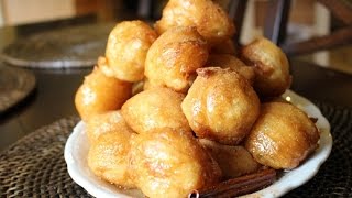 loukoumades Greek Honey Donuts [upl. by Nivac]