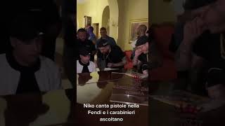 Niko Pandetta canta e i carabinieri ascoltano 😅 [upl. by Ariaz233]