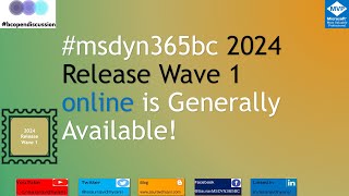 Breaking News msdyn365bc 2024 Release Wave 1 Now Generally Available [upl. by Atikahs322]