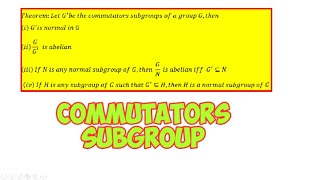 Commentators Subgroup [upl. by Emilio]