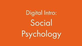 Social Psychology [upl. by Ayikahs]