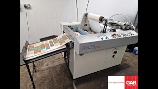 Komfi Delta Plus Thermal laminating machine for sale Gab Supplies Ltd 2002 [upl. by Cost919]