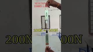 NEWTON S THIRD LAW activity activity school  class9science physics  NET FORCE [upl. by Philander]