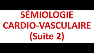 Semiologie Cardiaque  Examen clinique FMPC [upl. by Alyel704]