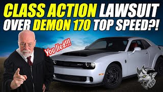 DODGE DEMON 170 LAWSUIT INCOMING PEOPLE ARE MAD [upl. by Valley30]