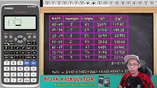 BIJAK KALKULATOR 12 CASIO CLASSWIZ fx570EX Mencari Varians amp Sisihan Piawai DATA TERKUMPUL [upl. by Rika94]