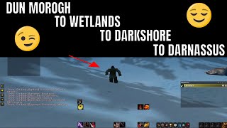 DUN MOROGH to WETLANDS to DARKSHORE to DARNASSUS WoW Classic SKIP [upl. by Cardew62]