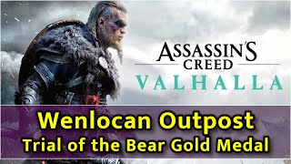 Assassins Creed Valhalla  Wenlocan Outpost Bear Mastery Challenge  Gold Medal [upl. by Rahman]