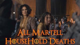 All Martell Household Deaths  All Martell Deaths Game of Thrones Deaths [upl. by Eidnas]