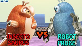 Insectosaurus vs Robot Probe  Cartoon Arena S3E4  SPORE [upl. by Tremaine]