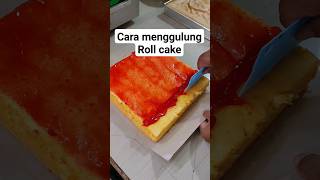 Cara gulung bolu gulung shorts bolugulung rollcake reseppapa [upl. by Kyriako438]