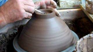 Turning thin pottery bowls and a couple of tips [upl. by Iva]